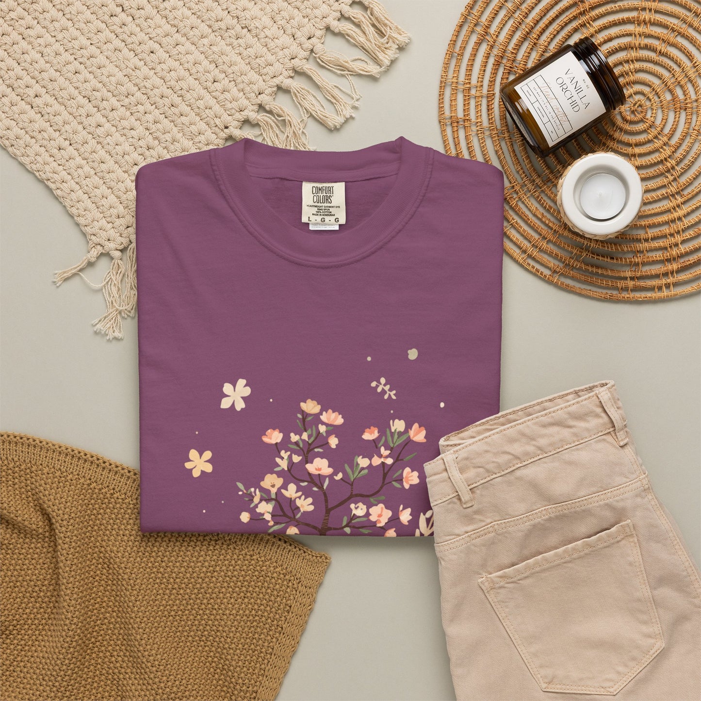 Floral Tree Tee — "Planting Seeds, Growing Hearts" Graphic T-Shirt