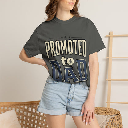 Promoted to Dad T-Shirt — New Dad Announcement Tee
