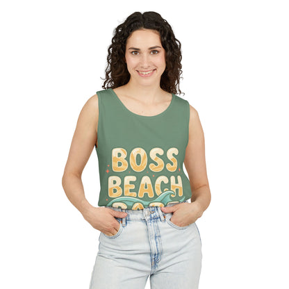 Boss Beach Babe Tank Top — Retro Beach Vibes Graphic Tank