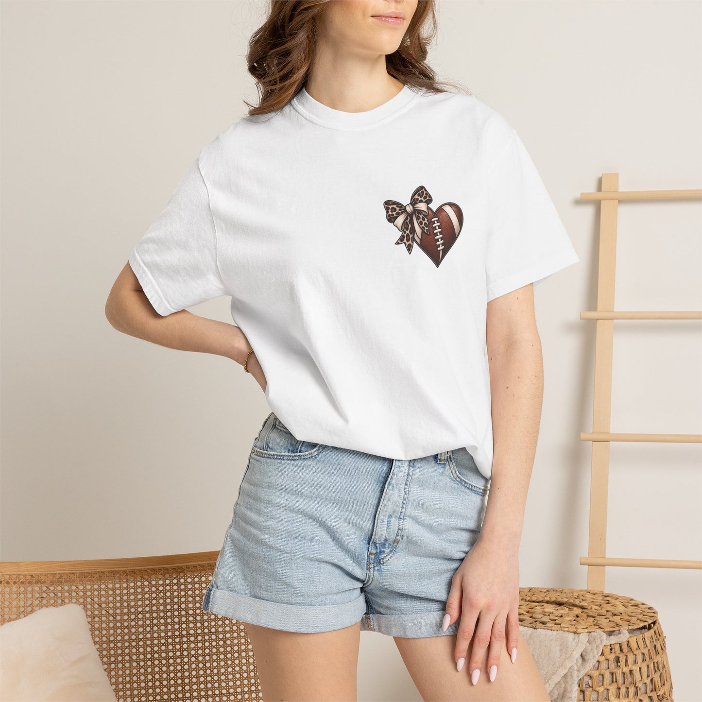 Game Day Leopard Heart T-Shirt