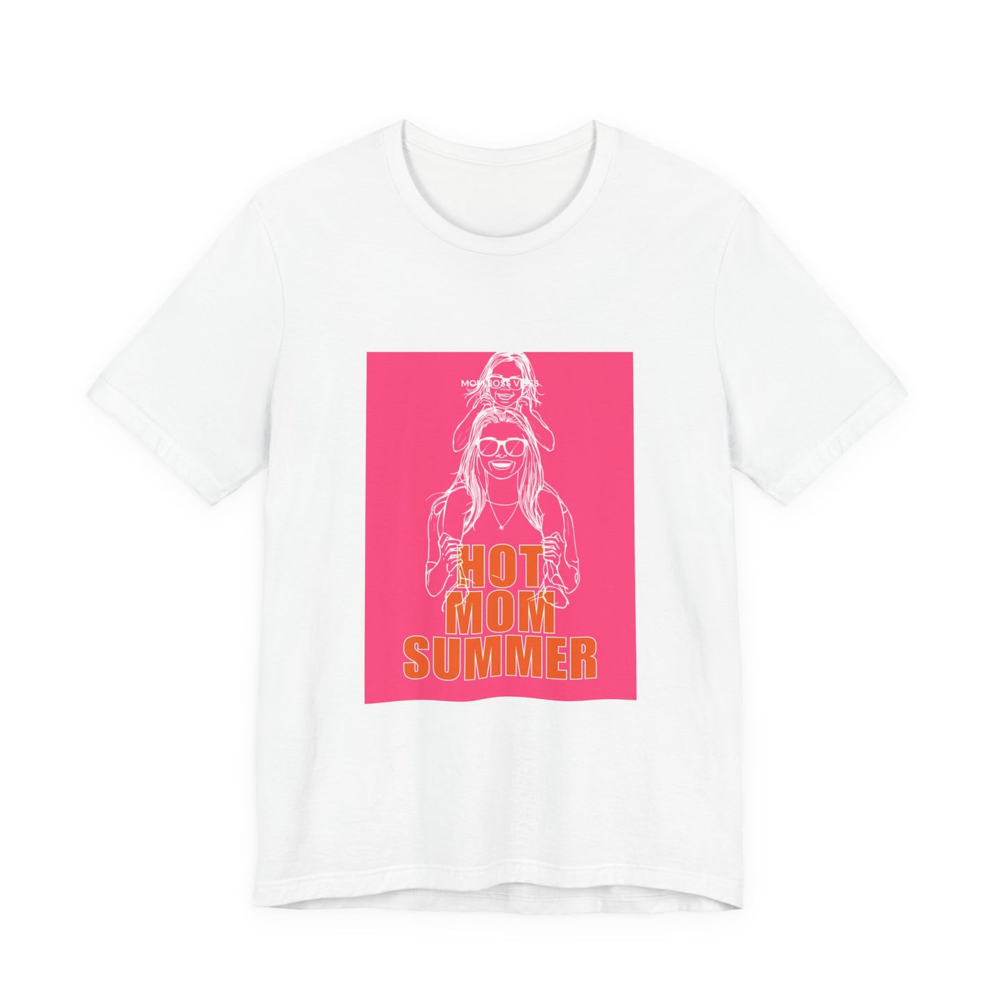 Hot Mom Summer T-Shirt — Retro Neon Mom & Daughter Graphic Tee