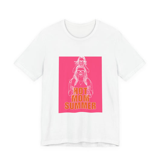 Hot Mom Summer T-Shirt — Retro Neon Mom & Daughter Graphic Tee