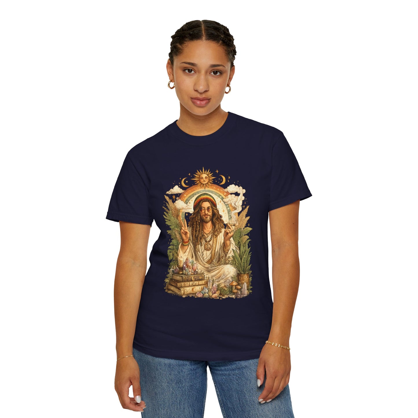Spiritual Jesus Retro Graphic T-Shirt