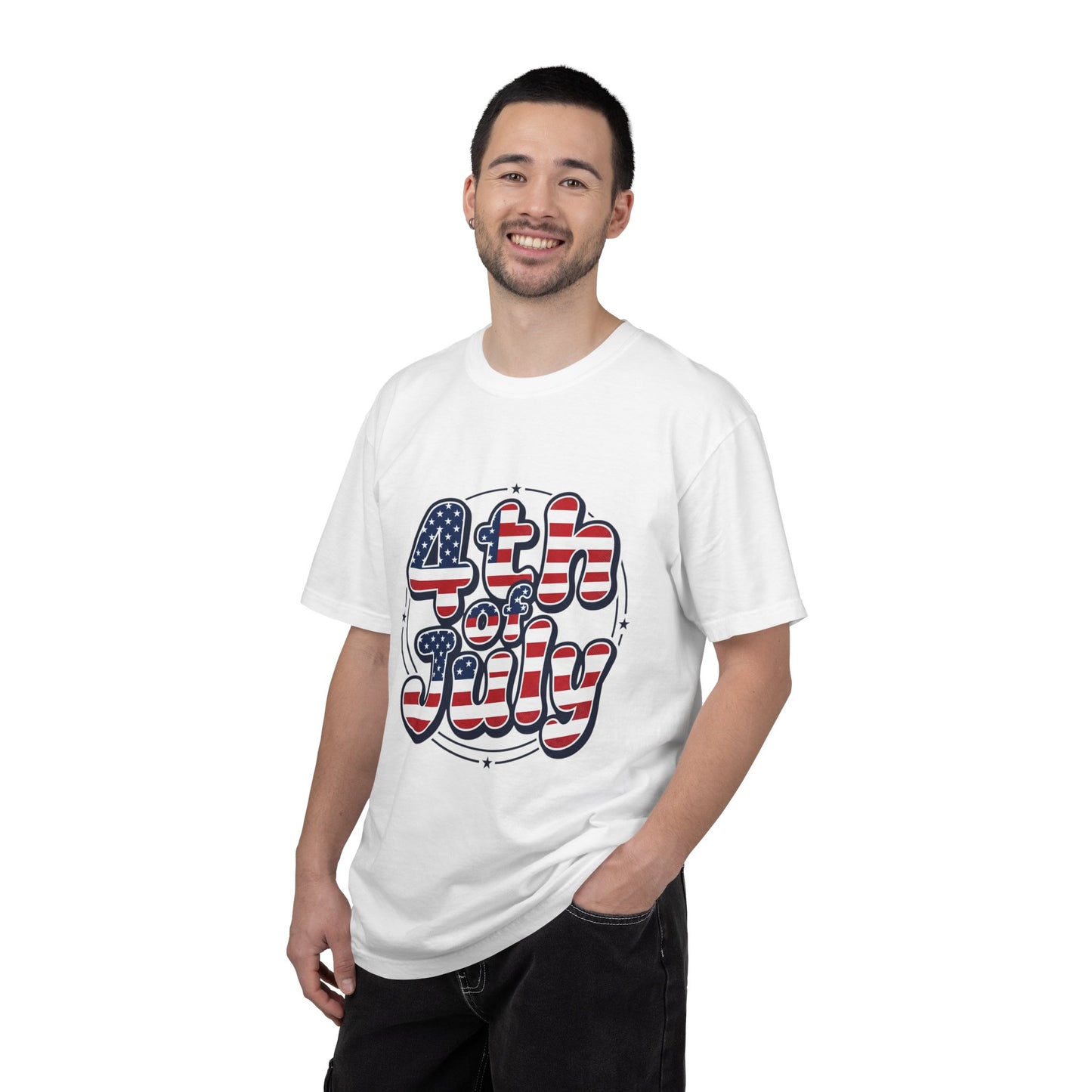 4th of July T-Shirt — American Flag Retro Graphic