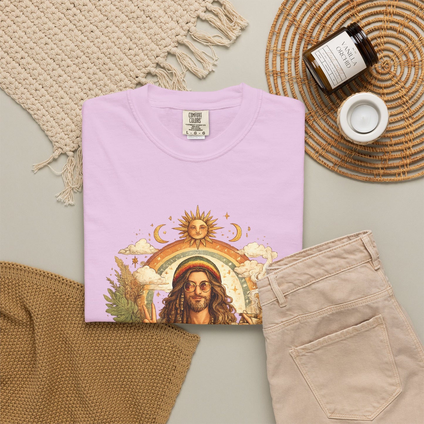 Spiritual Jesus Retro Graphic T-Shirt