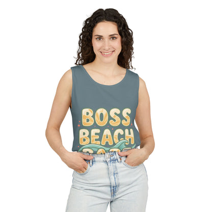 Boss Beach Babe Tank Top — Retro Beach Vibes Graphic Tank