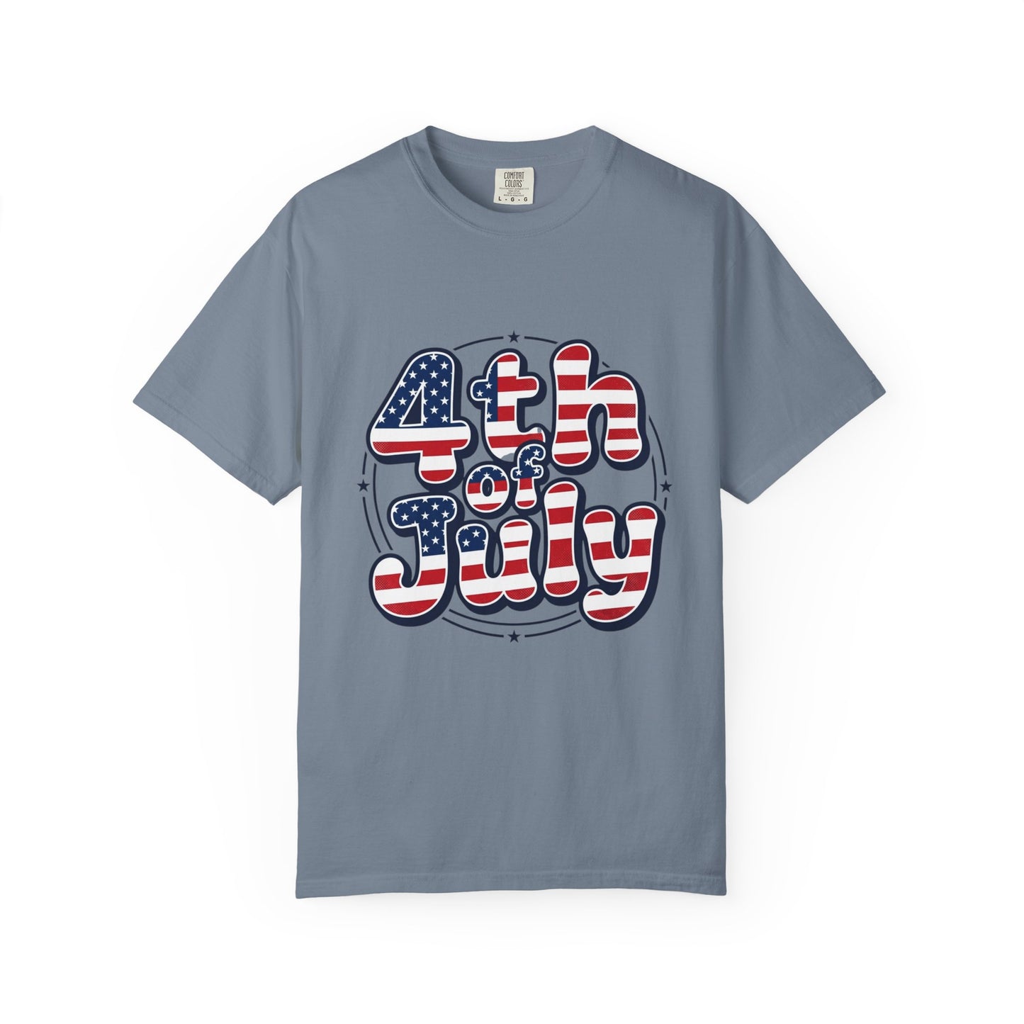 4th of July T-Shirt — American Flag Retro Graphic