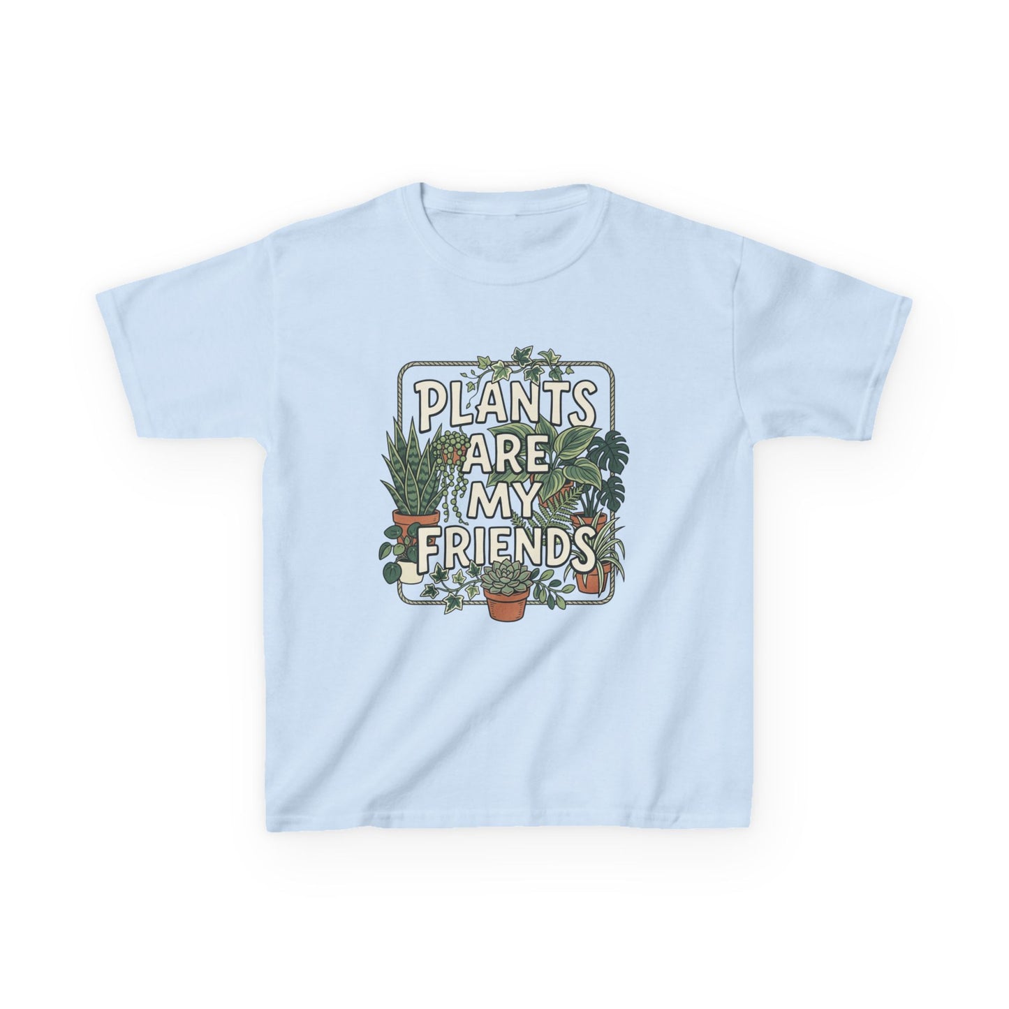 Kids 'Plants Are My Friends' Graphic Tee - Cute Plant Lover Shirt