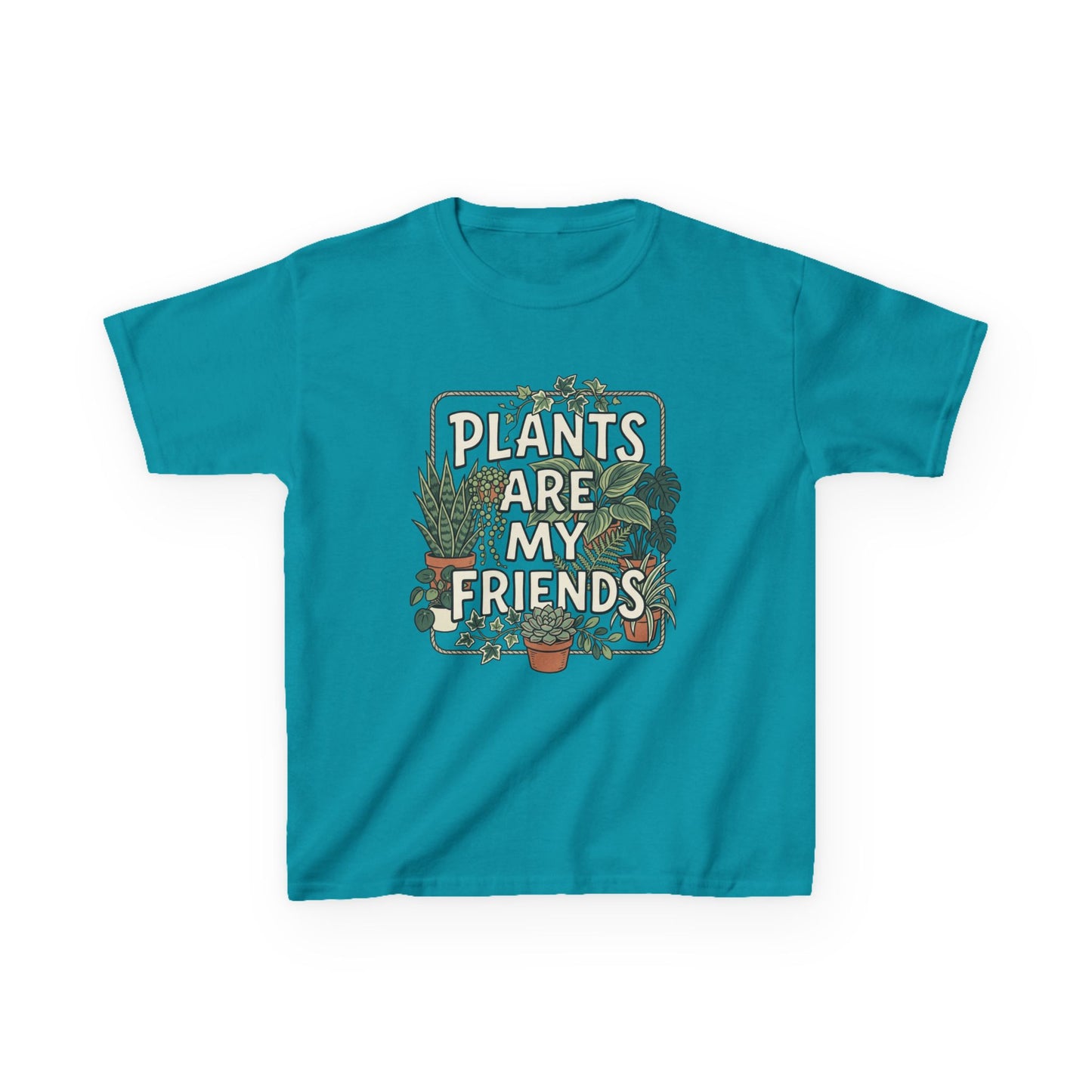Kids 'Plants Are My Friends' Graphic Tee - Cute Plant Lover Shirt
