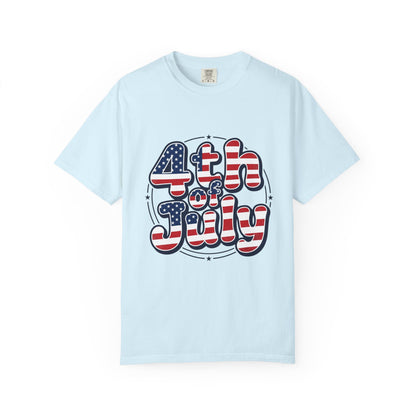 4th of July T-Shirt — American Flag Retro Graphic