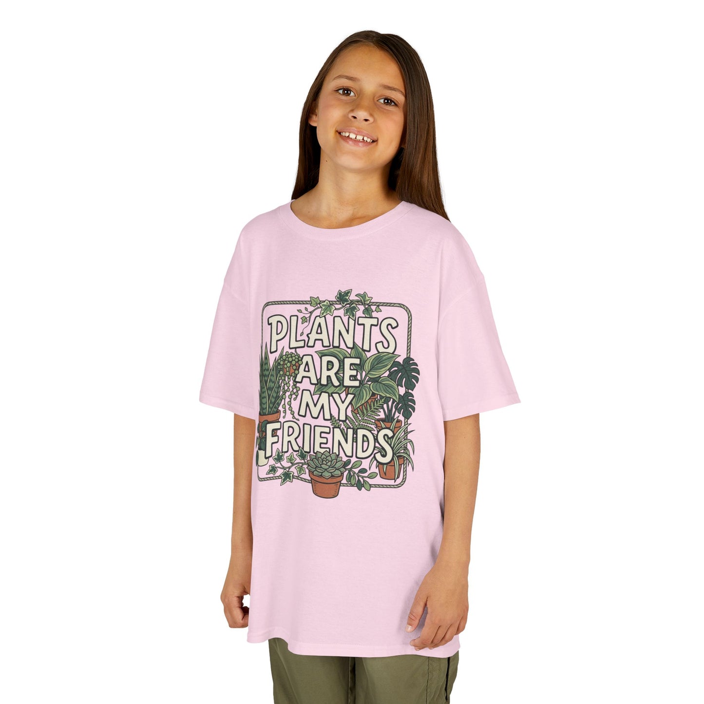 Kids 'Plants Are My Friends' Graphic Tee - Cute Plant Lover Shirt