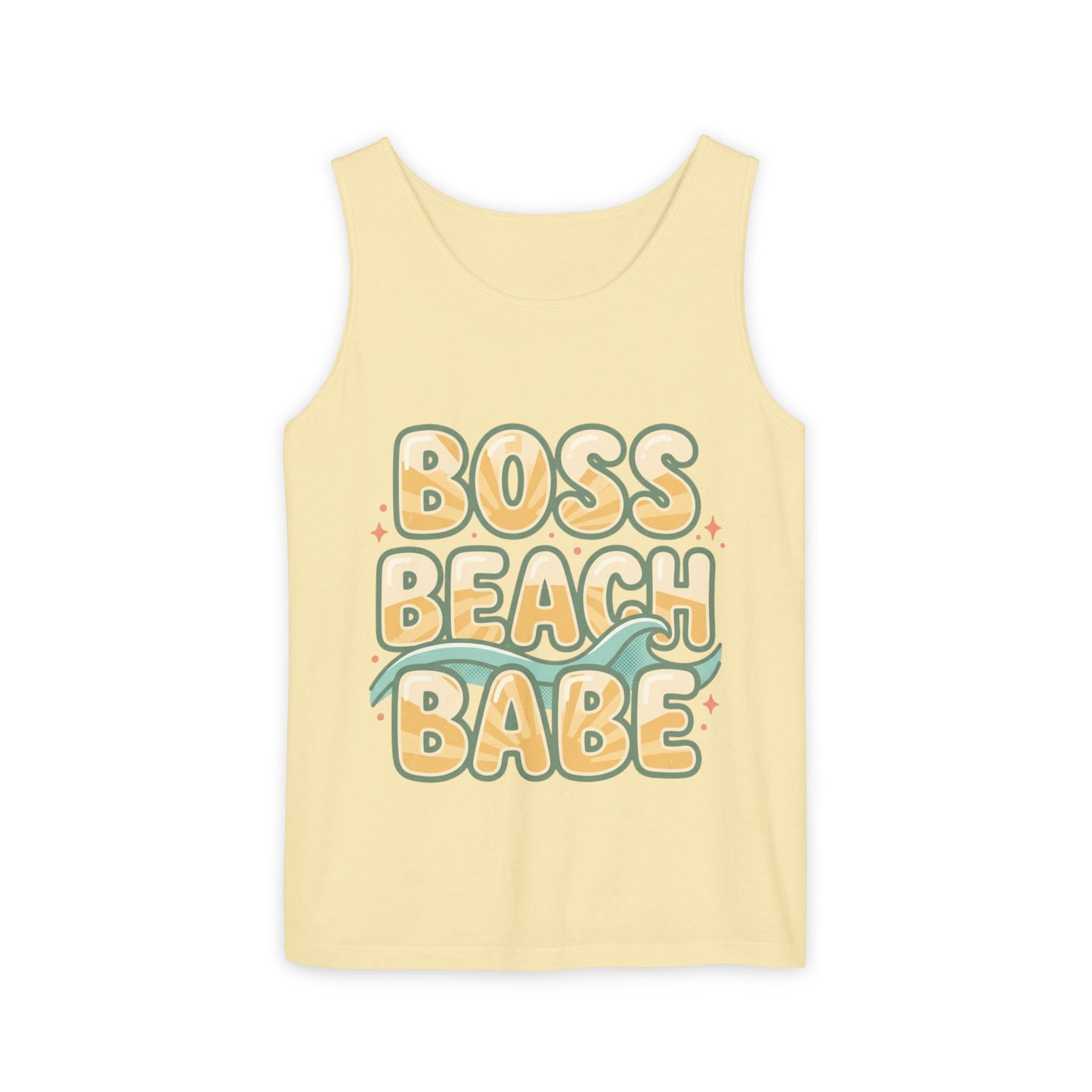 Boss Beach Babe Tank Top — Retro Beach Vibes Graphic Tank