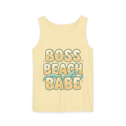 Boss Beach Babe Tank Top — Retro Beach Vibes Graphic Tank