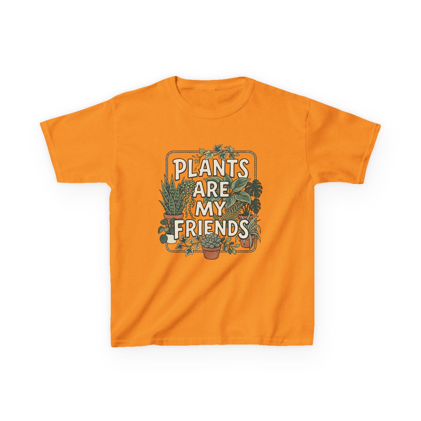 Kids 'Plants Are My Friends' Graphic Tee - Cute Plant Lover Shirt