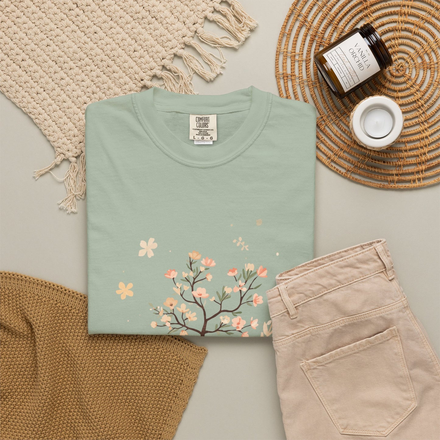 Floral Tree Tee — "Planting Seeds, Growing Hearts" Graphic T-Shirt