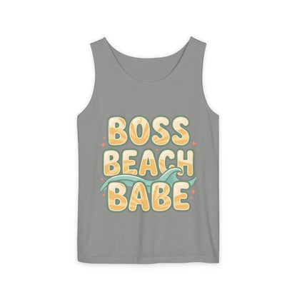 Boss Beach Babe Tank Top — Retro Beach Vibes Graphic Tank
