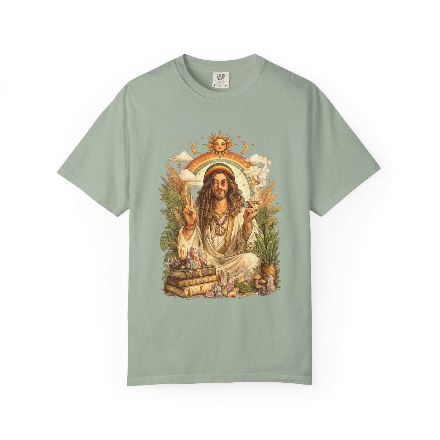 Spiritual Jesus Retro Graphic T-Shirt
