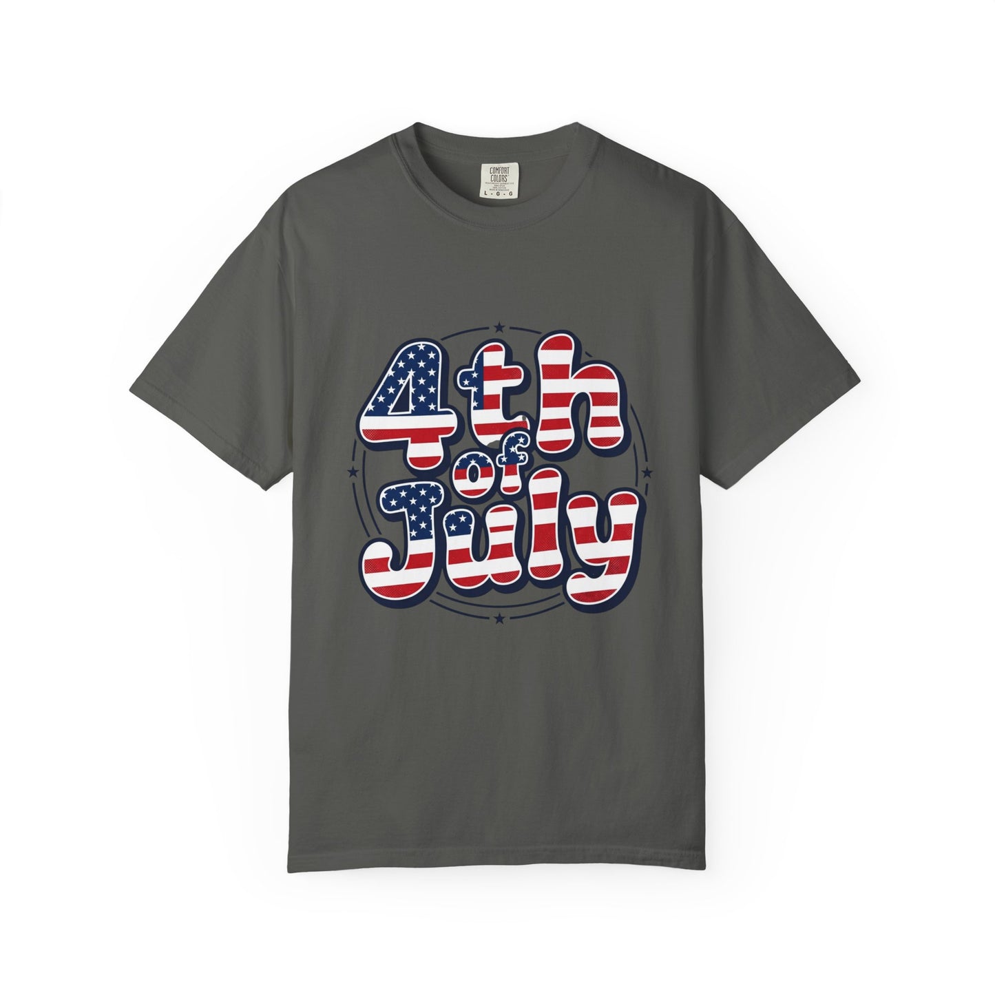 4th of July T-Shirt — American Flag Retro Graphic