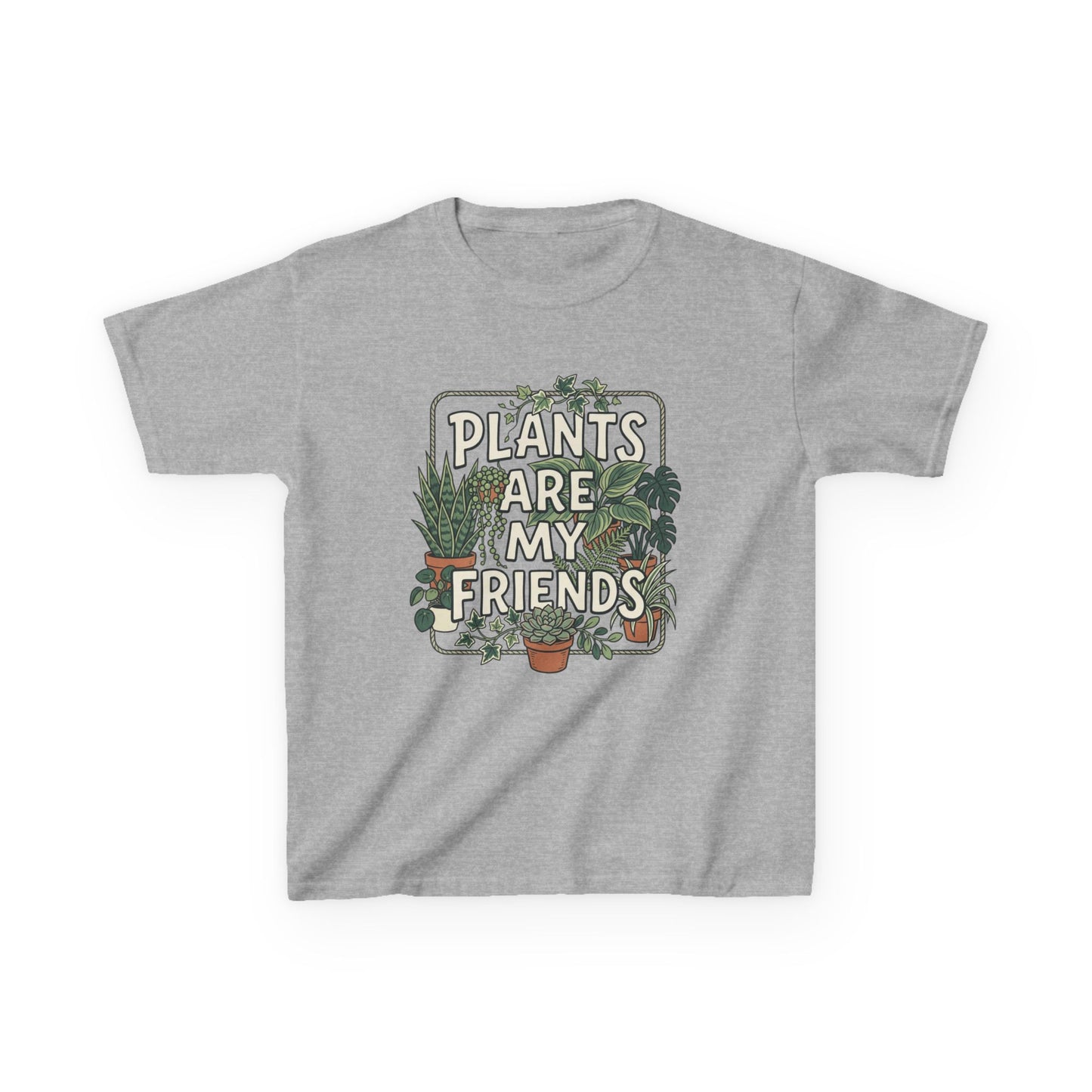 Kids 'Plants Are My Friends' Graphic Tee - Cute Plant Lover Shirt
