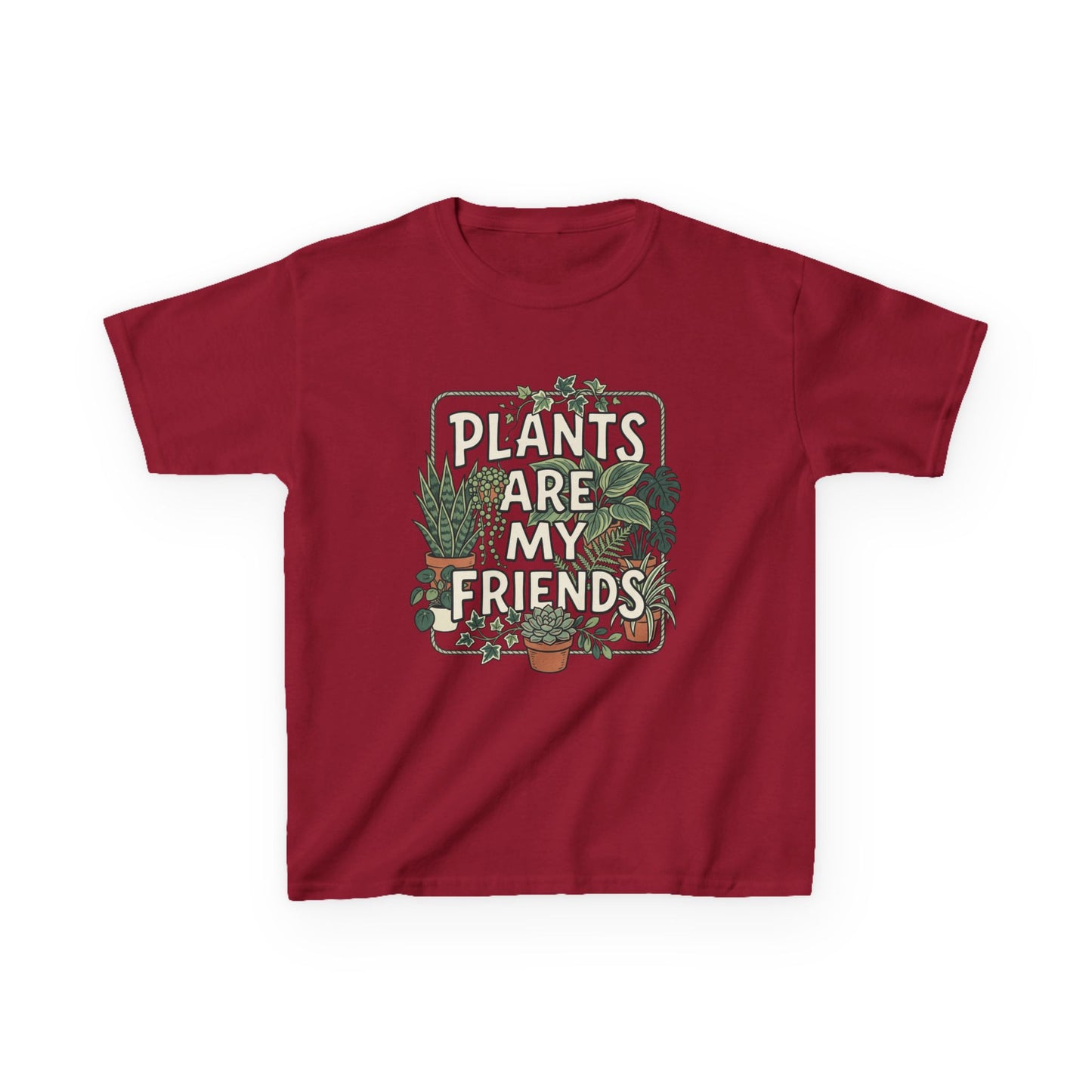 Kids 'Plants Are My Friends' Graphic Tee - Cute Plant Lover Shirt