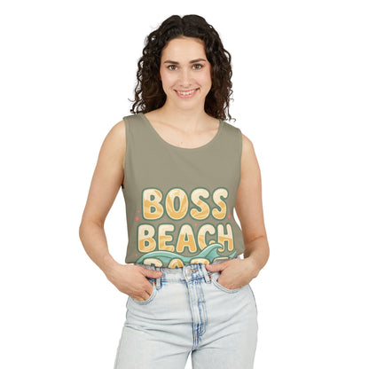 Boss Beach Babe Tank Top — Retro Beach Vibes Graphic Tank