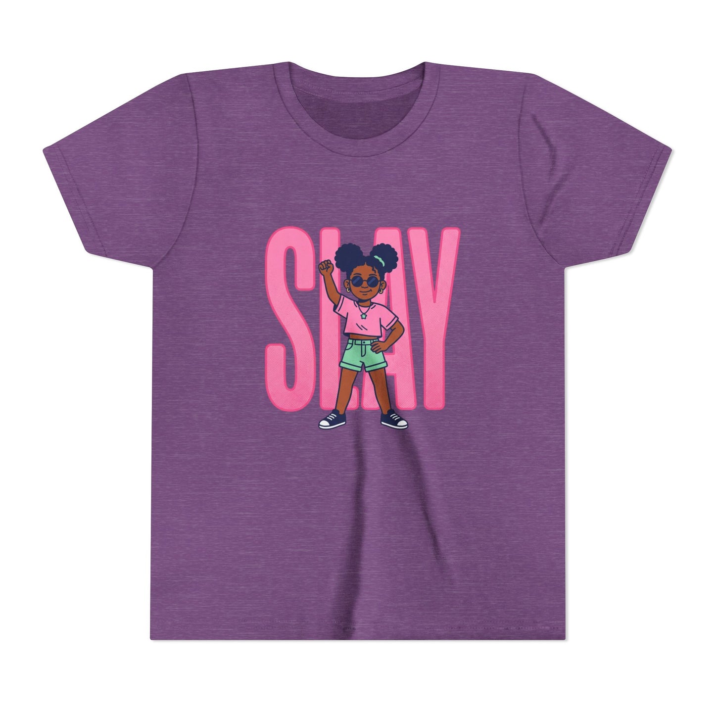 Youth Tee — 'STAY' Girl Graphic Kids T‑Shirt