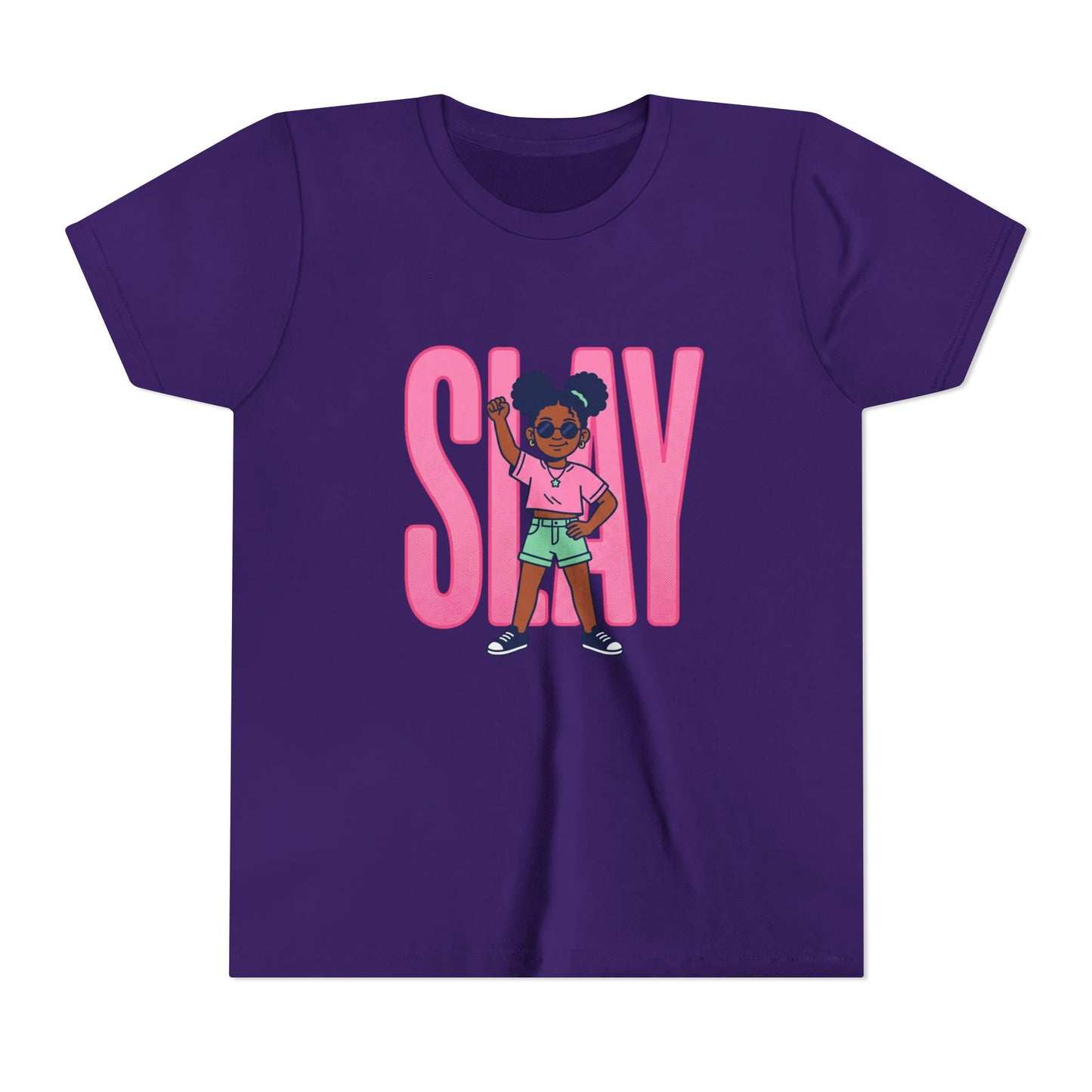Youth Tee — 'STAY' Girl Graphic Kids T‑Shirt