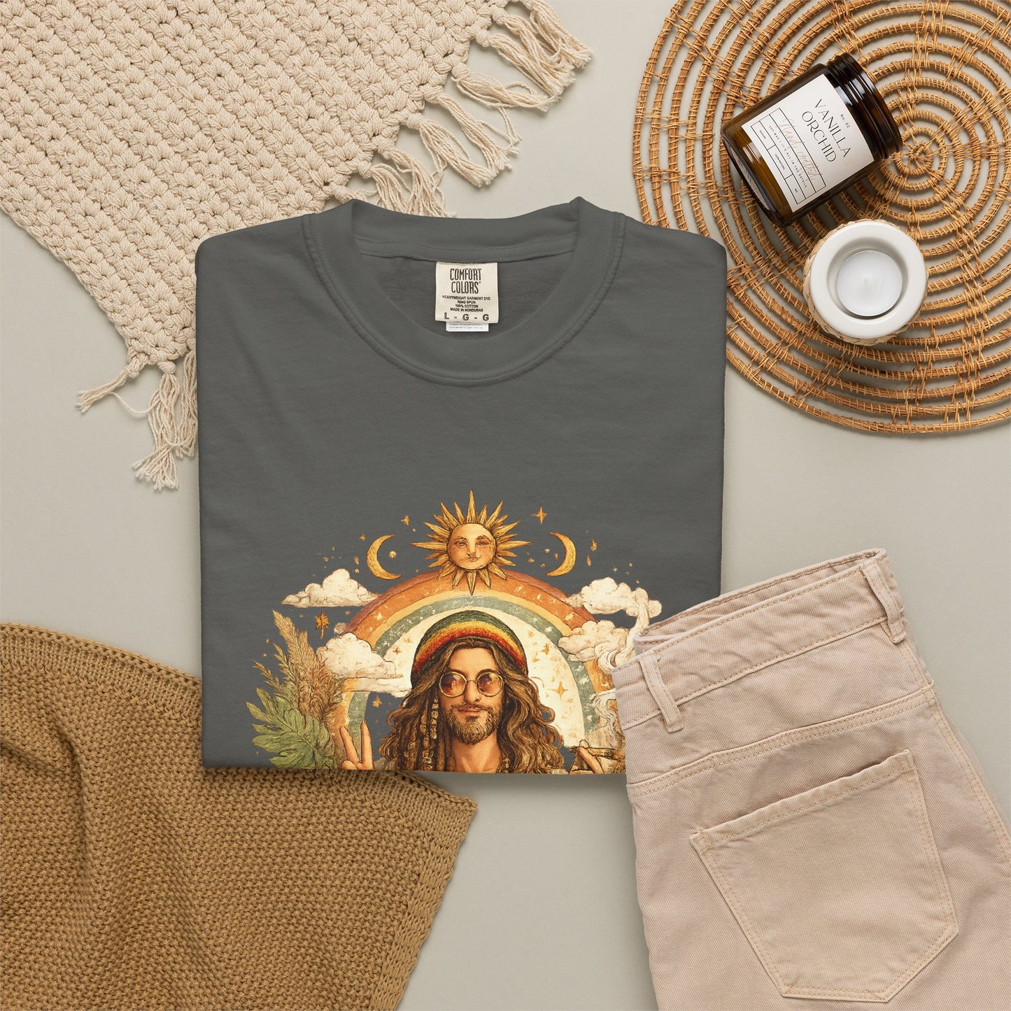 Spiritual Jesus Retro Graphic T-Shirt
