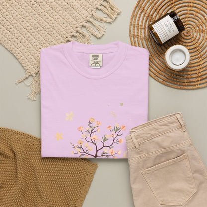 Floral Tree Tee — "Planting Seeds, Growing Hearts" Graphic T-Shirt