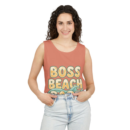 Boss Beach Babe Tank Top — Retro Beach Vibes Graphic Tank