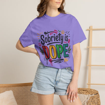 Sobriety Is Dope T-Shirt — Recovery Pride Graphic Tee