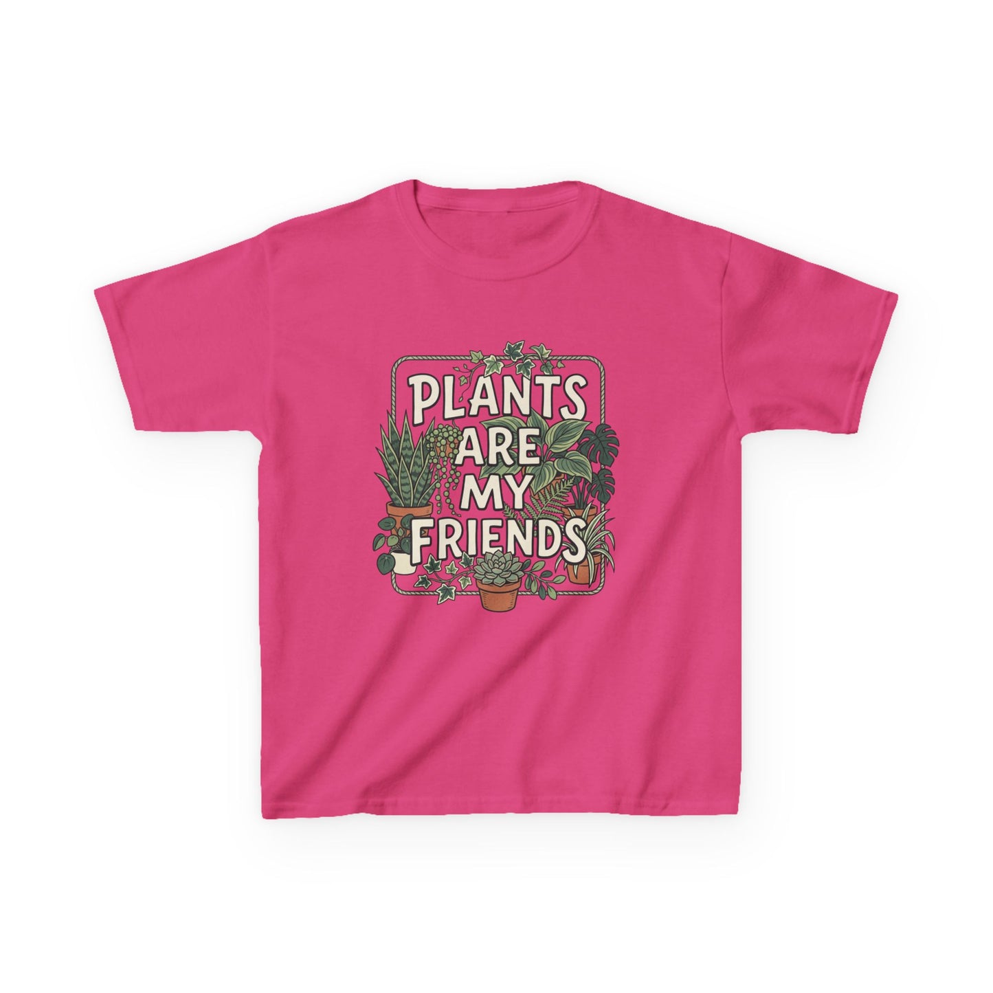 Kids 'Plants Are My Friends' Graphic Tee - Cute Plant Lover Shirt