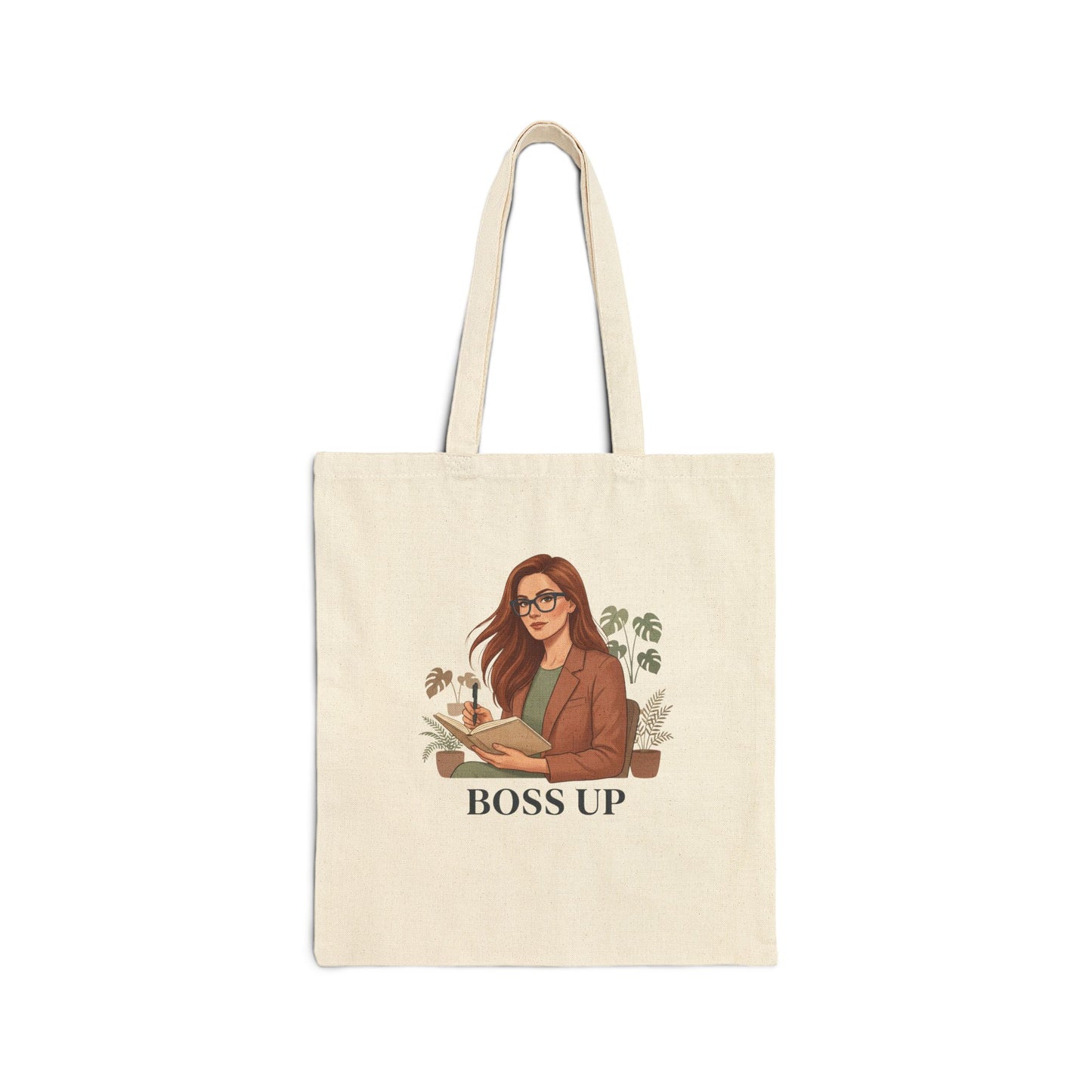 Boss Up Tote Bag — Motivational Women’s Cotton Canvas Shopper