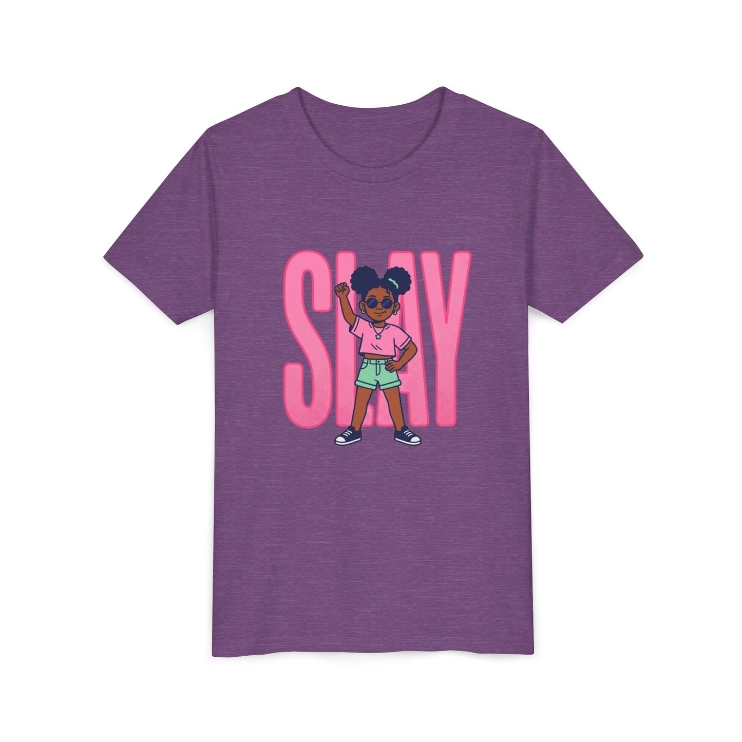 Youth Tee — 'STAY' Girl Graphic Kids T‑Shirt