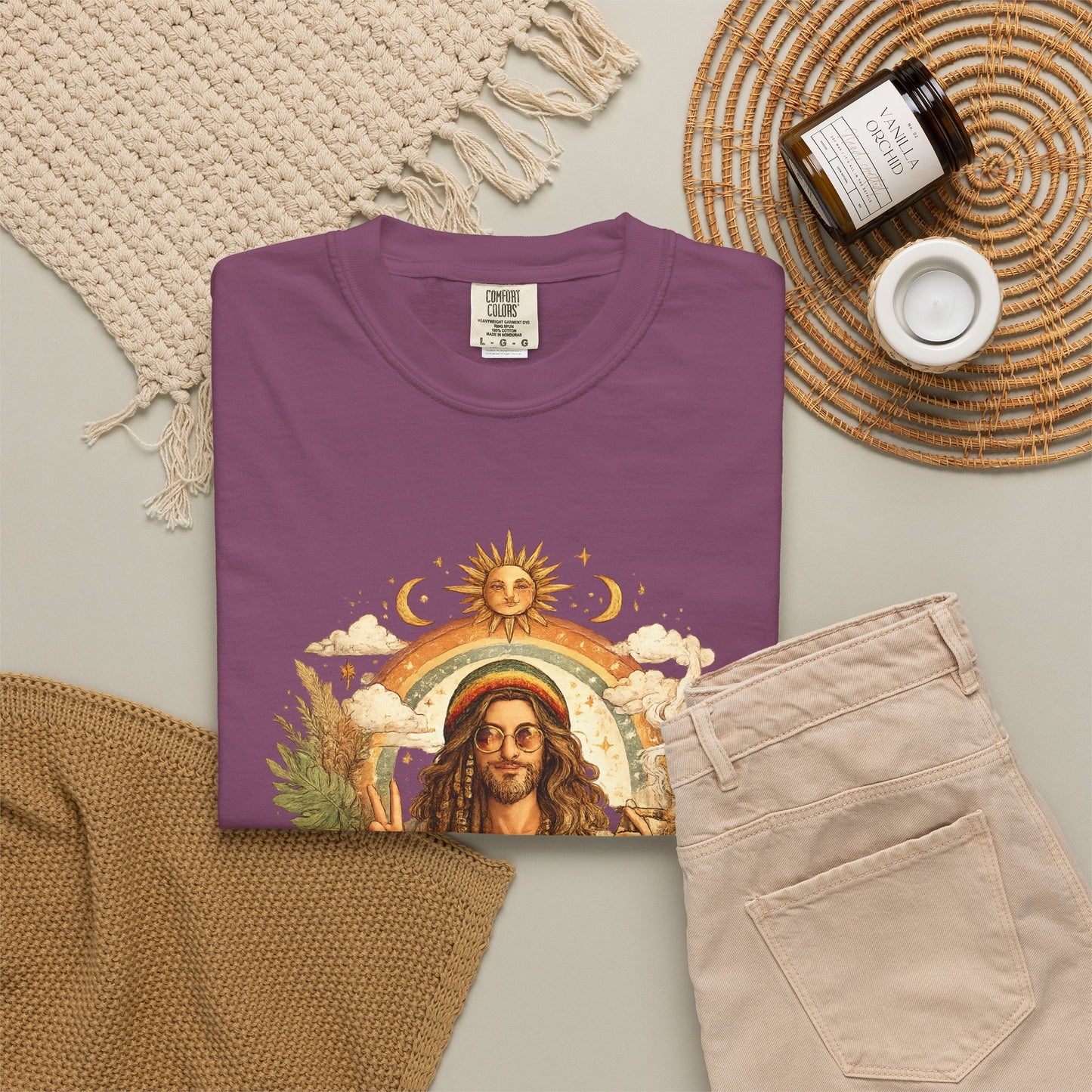 Spiritual Jesus Retro Graphic T-Shirt