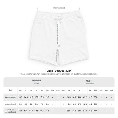 Sponge Fleece Sweatshort — "High Tides High Spikes" Beach Vibes Athletic Shorts