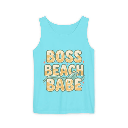 Boss Beach Babe Tank Top — Retro Beach Vibes Graphic Tank