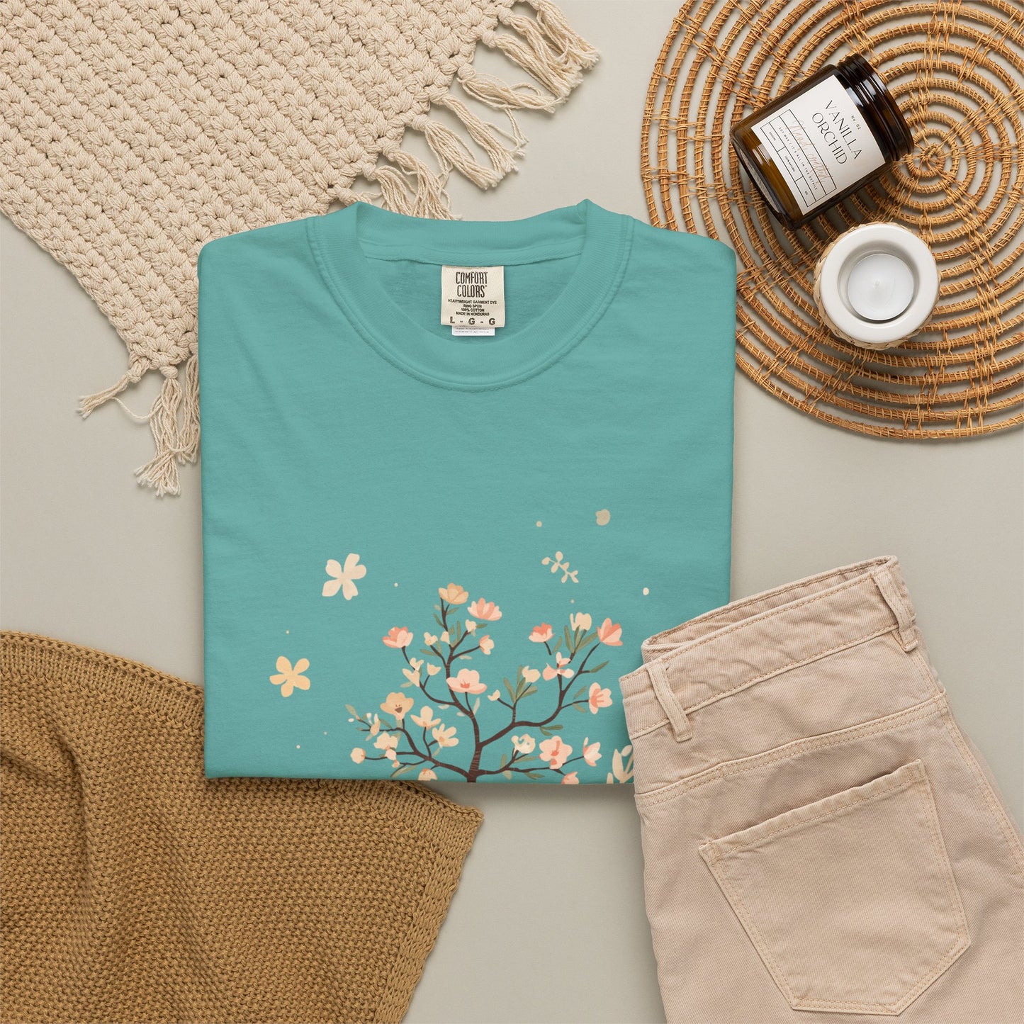 Floral Tree Tee — "Planting Seeds, Growing Hearts" Graphic T-Shirt