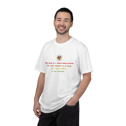 T-Shirt | Rainbow Puzzle Heart Quote Tee — "Every Mind Is A Puzzle Worth Solving"