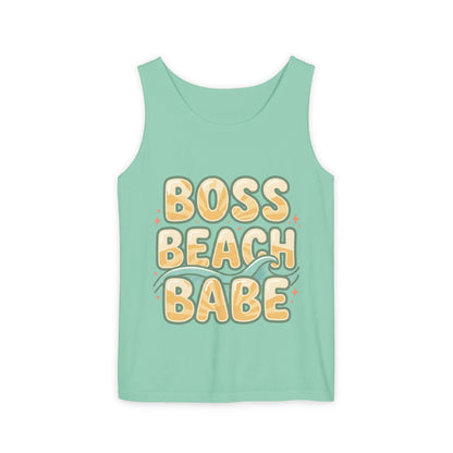 Boss Beach Babe Tank Top — Retro Beach Vibes Graphic Tank