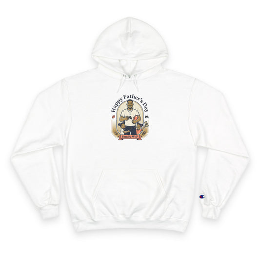 Father’s Day Champion Hoodie — “Happy Father’s Day” Retro Dad Graphic