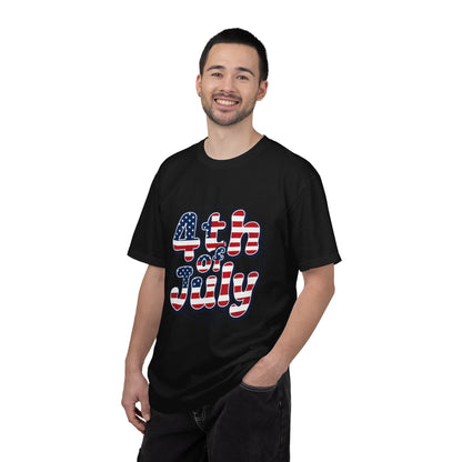 4th of July T-Shirt — American Flag Retro Graphic