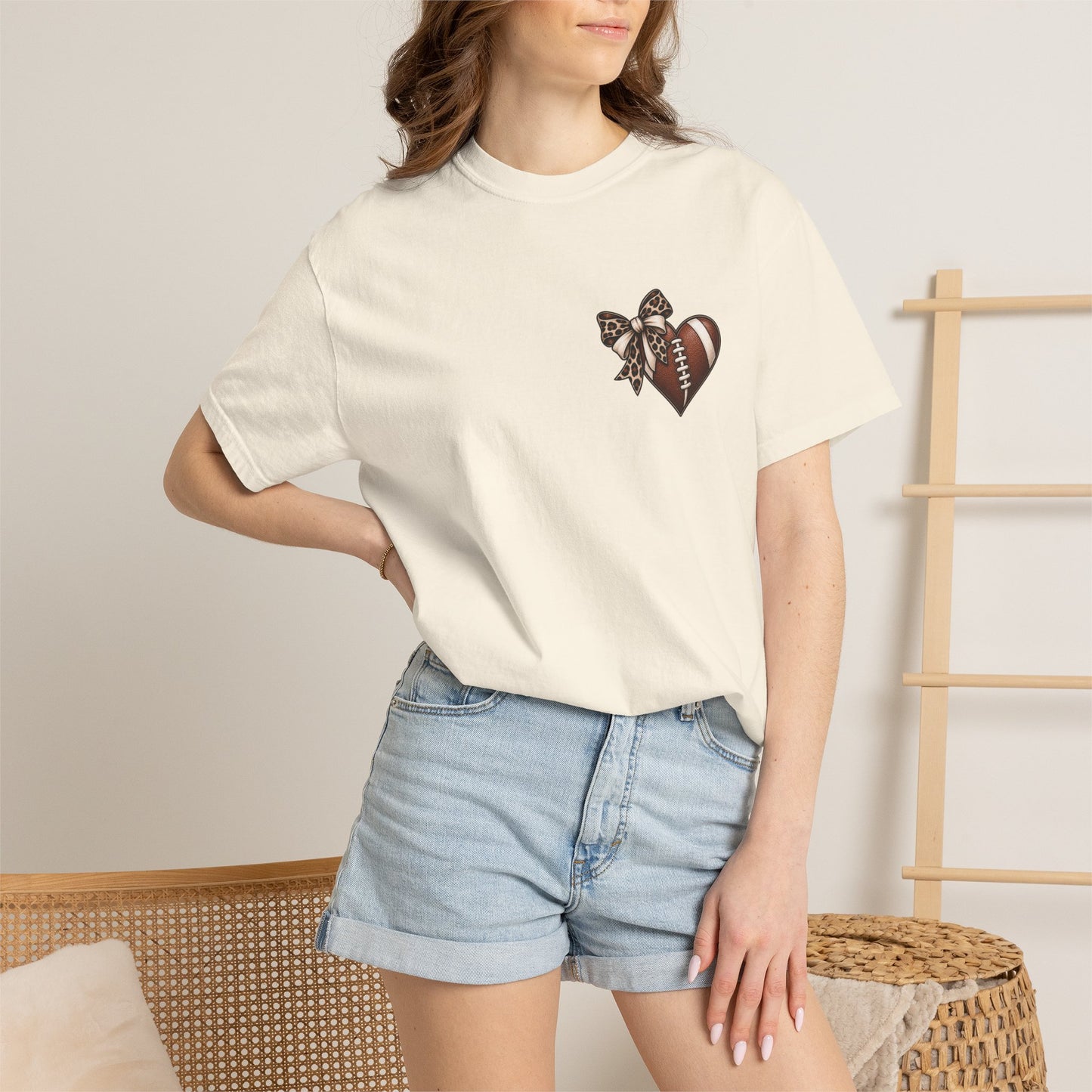 Game Day Leopard Heart T-Shirt