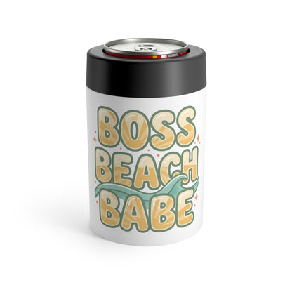 Boss Beach Babe Can Holder – Insulated Beach Vibes Beverage Cooler