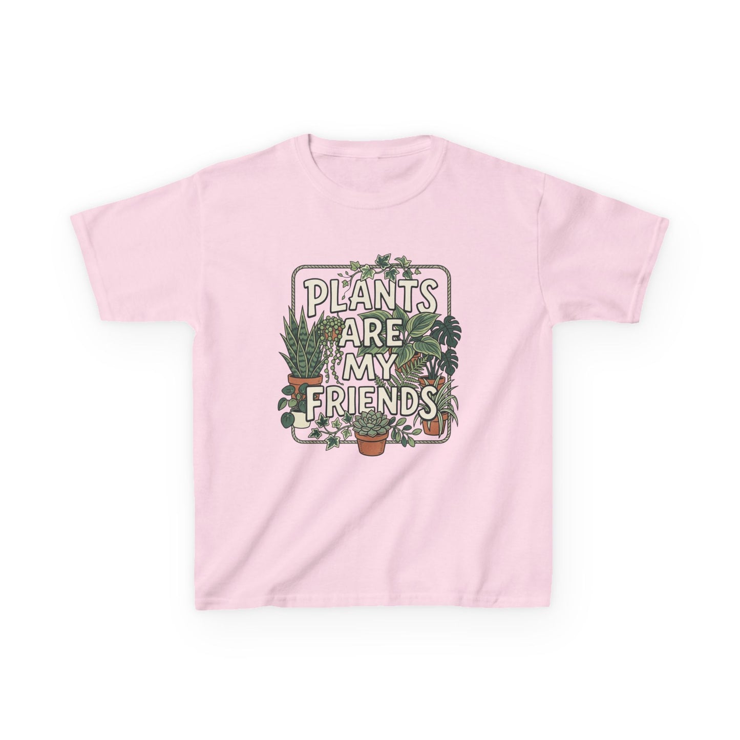 Kids 'Plants Are My Friends' Graphic Tee - Cute Plant Lover Shirt