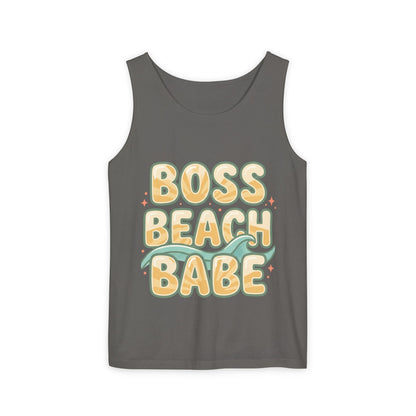 Boss Beach Babe Tank Top — Retro Beach Vibes Graphic Tank