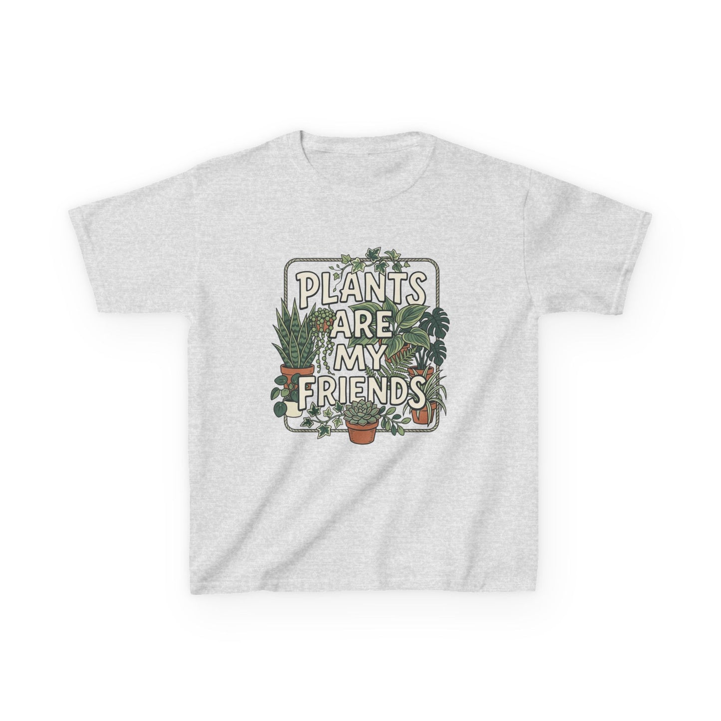 Kids 'Plants Are My Friends' Graphic Tee - Cute Plant Lover Shirt