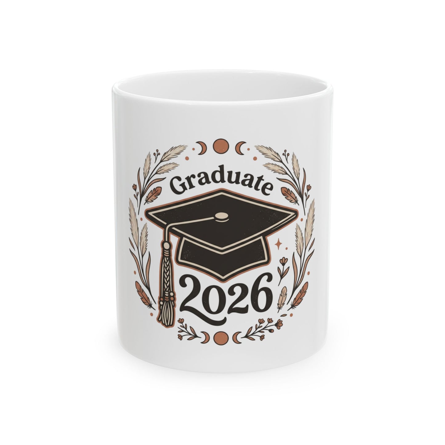 Graduate 2026 mortarboard mug | Ceramic Mug, 11oz or 15oz