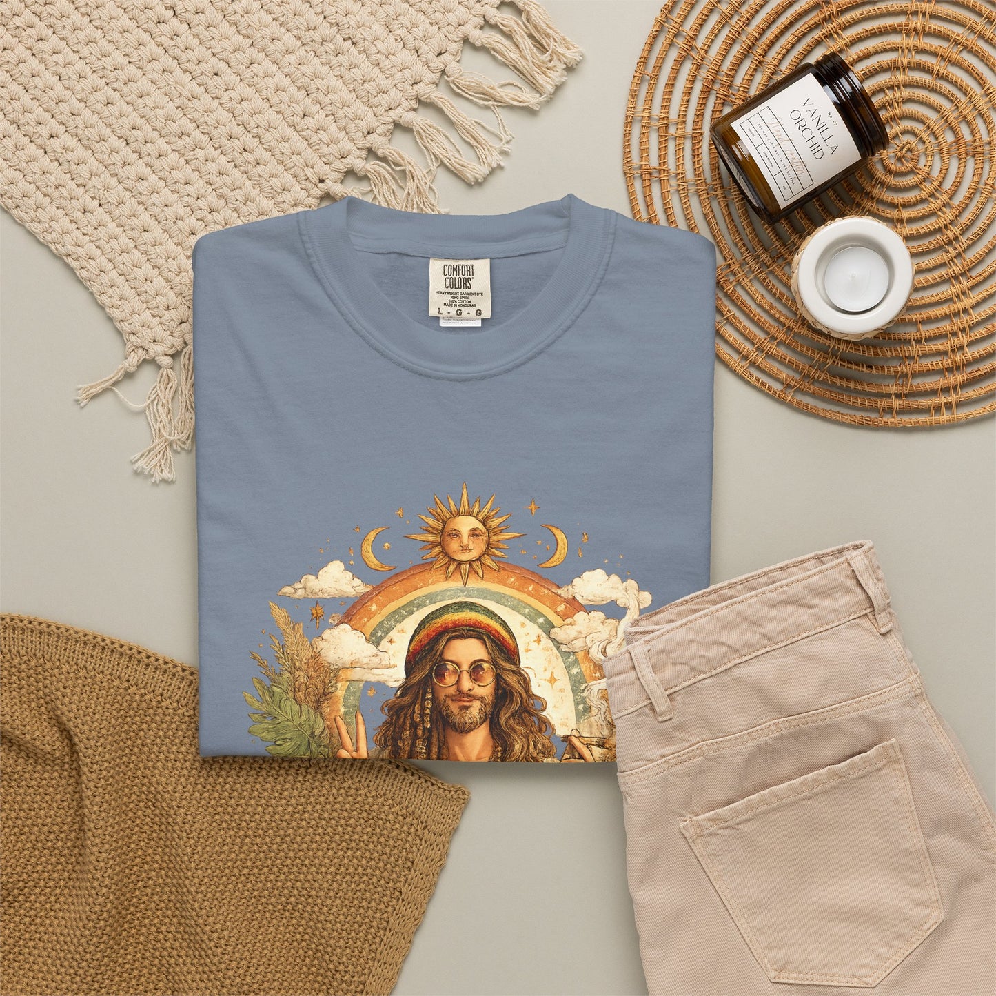 Spiritual Jesus Retro Graphic T-Shirt