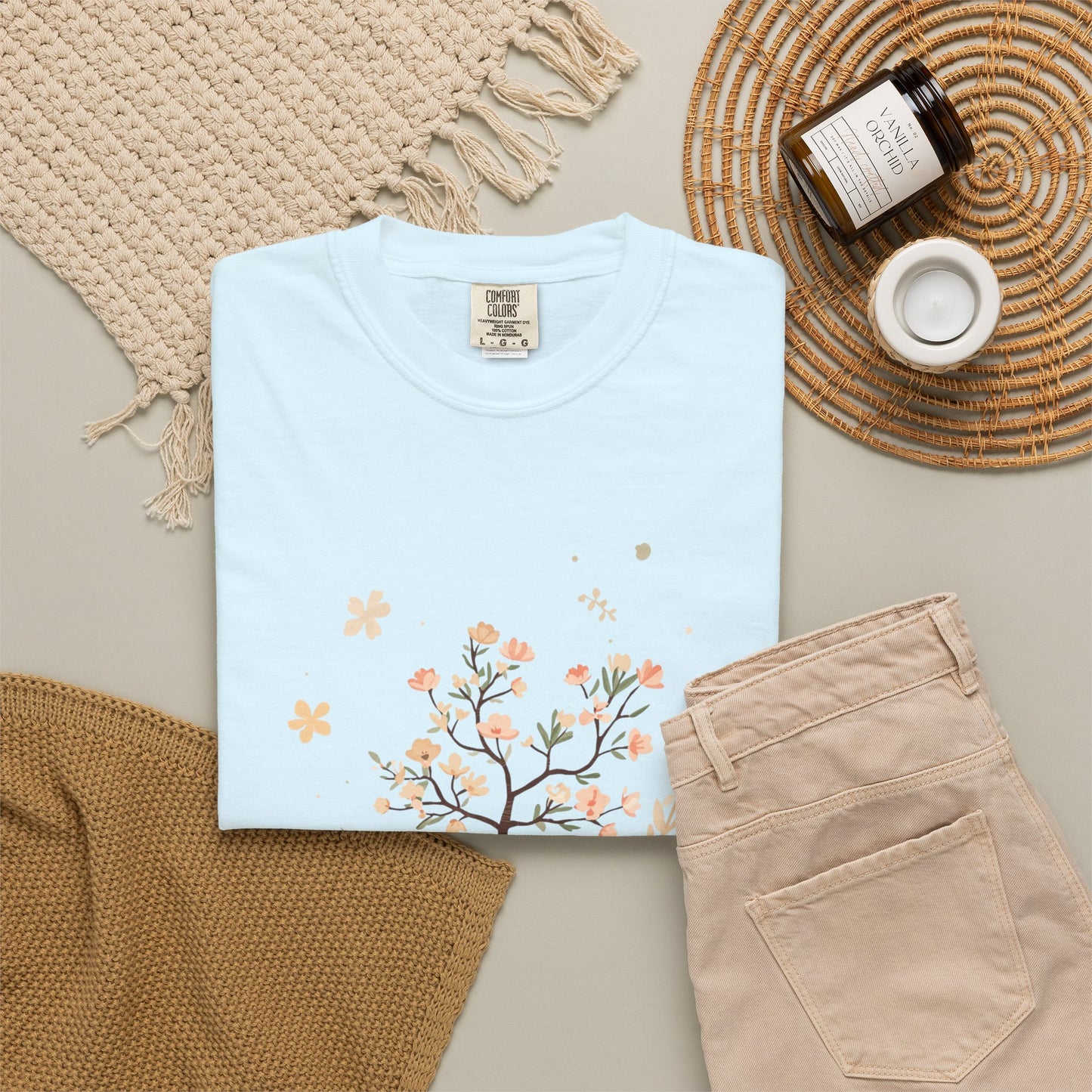 Floral Tree Tee — "Planting Seeds, Growing Hearts" Graphic T-Shirt